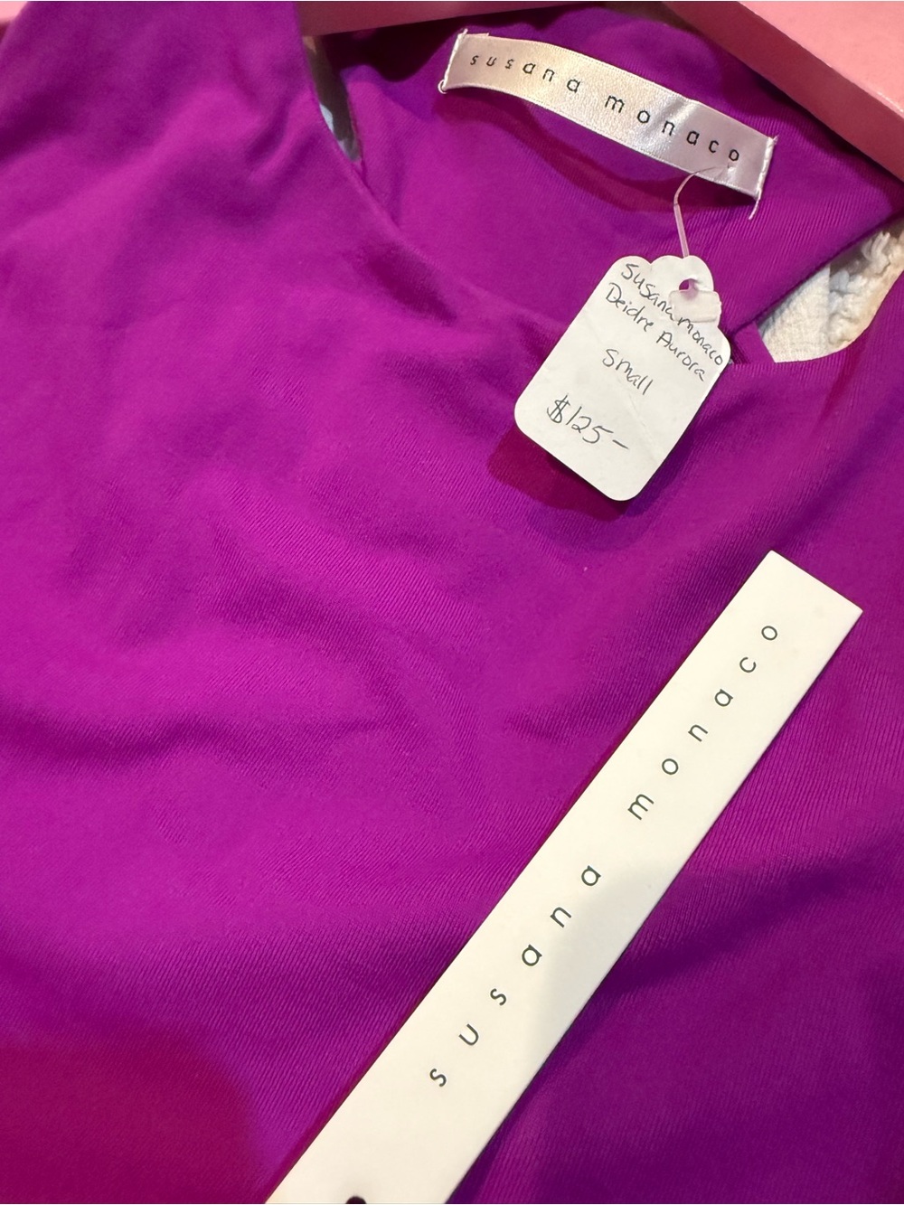 Susana Monaco Bright Purple Mini Dress - Picture 4 of 4